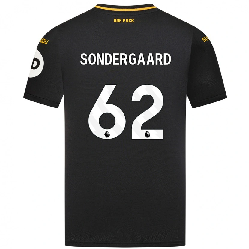 Danxen Kinder Andreas Sondergaard #62 Schwarz Auswärtstrikot Trikot 2024/25 T-Shirt