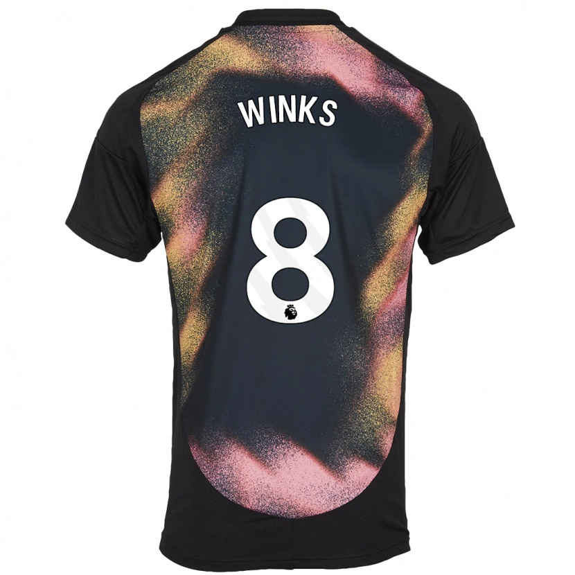 Danxen Kinder Harry Winks #8 Schwarz Weiß Auswärtstrikot Trikot 2024/25 T-Shirt