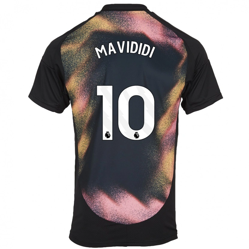 Danxen Kinder Stephy Mavididi #10 Schwarz Weiß Auswärtstrikot Trikot 2024/25 T-Shirt