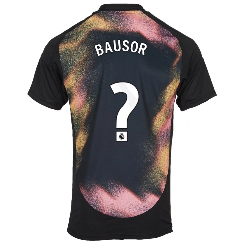 Danxen Kinder Stevie Bausor #0 Schwarz Weiß Auswärtstrikot Trikot 2024/25 T-Shirt