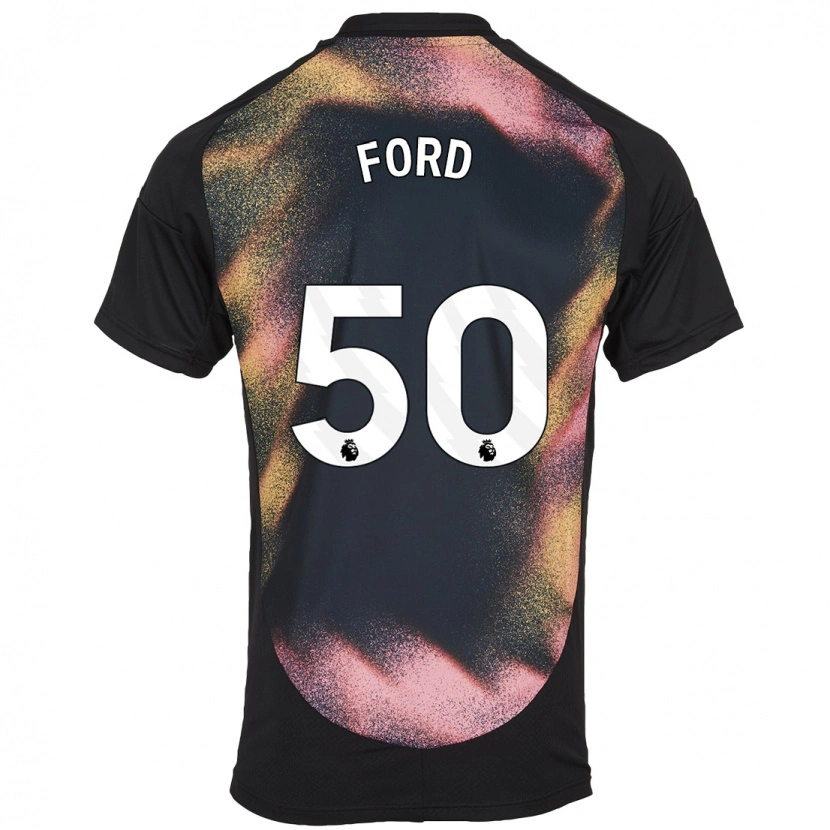 Danxen Kinder Harvey Godsmark-Ford #50 Schwarz Weiß Auswärtstrikot Trikot 2024/25 T-Shirt