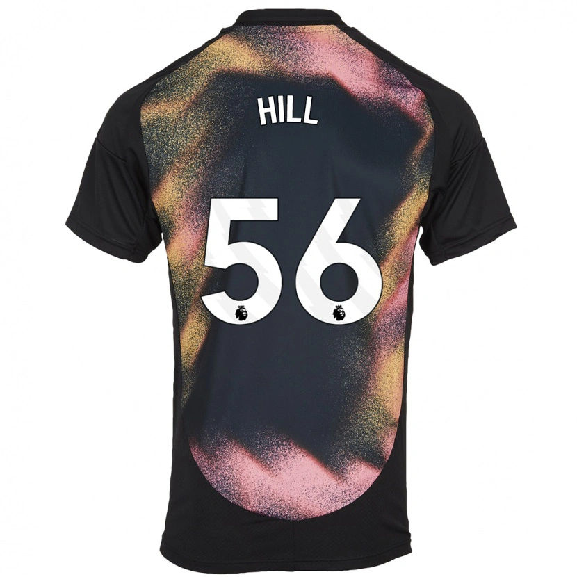 Danxen Kinder Deniche Hill #56 Schwarz Weiß Auswärtstrikot Trikot 2024/25 T-Shirt