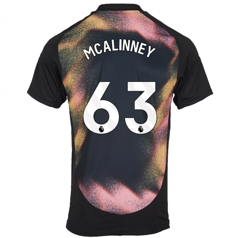 Danxen Kinder Liam Mcalinney #63 Schwarz Weiß Auswärtstrikot Trikot 2024/25 T-Shirt