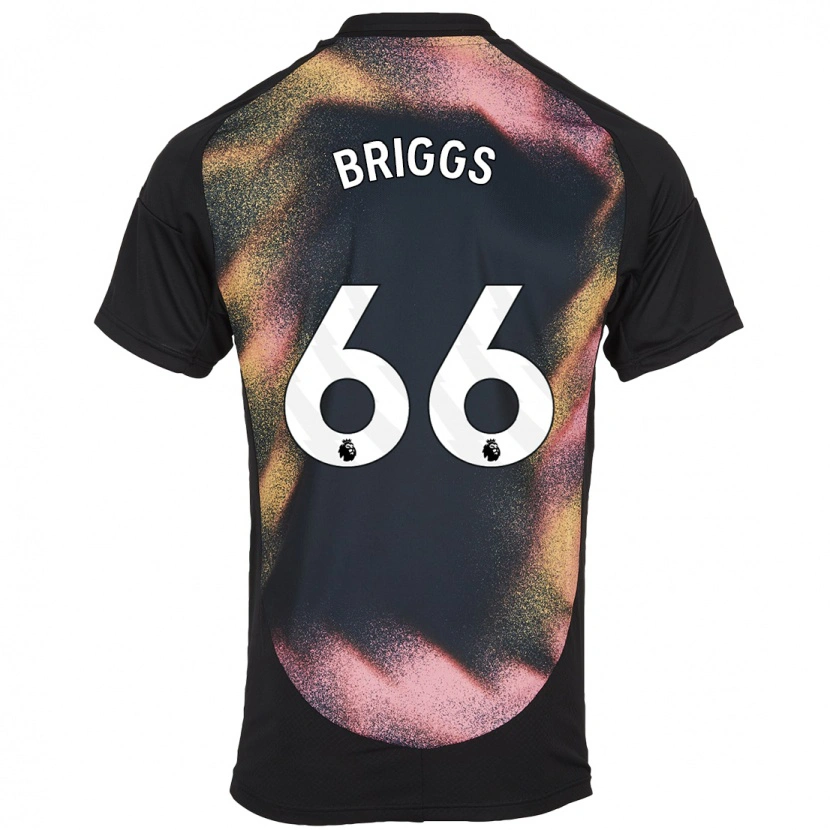 Danxen Kinder Logan Briggs #66 Schwarz Weiß Auswärtstrikot Trikot 2024/25 T-Shirt