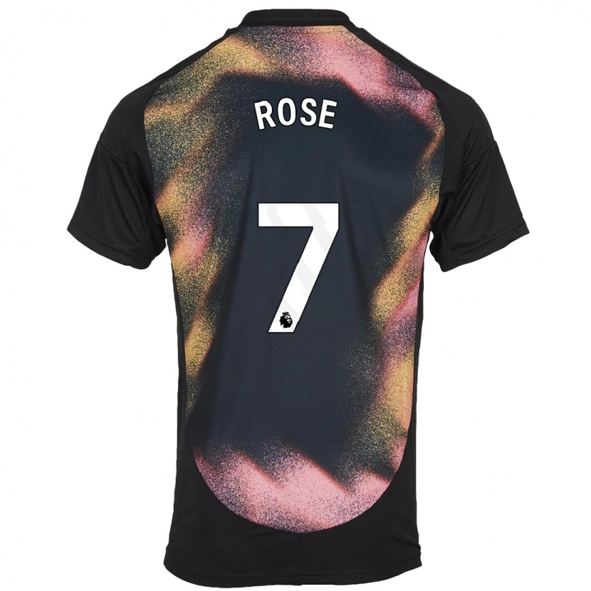 Danxen Kinder Deanne Rose #7 Schwarz Weiß Auswärtstrikot Trikot 2024/25 T-Shirt