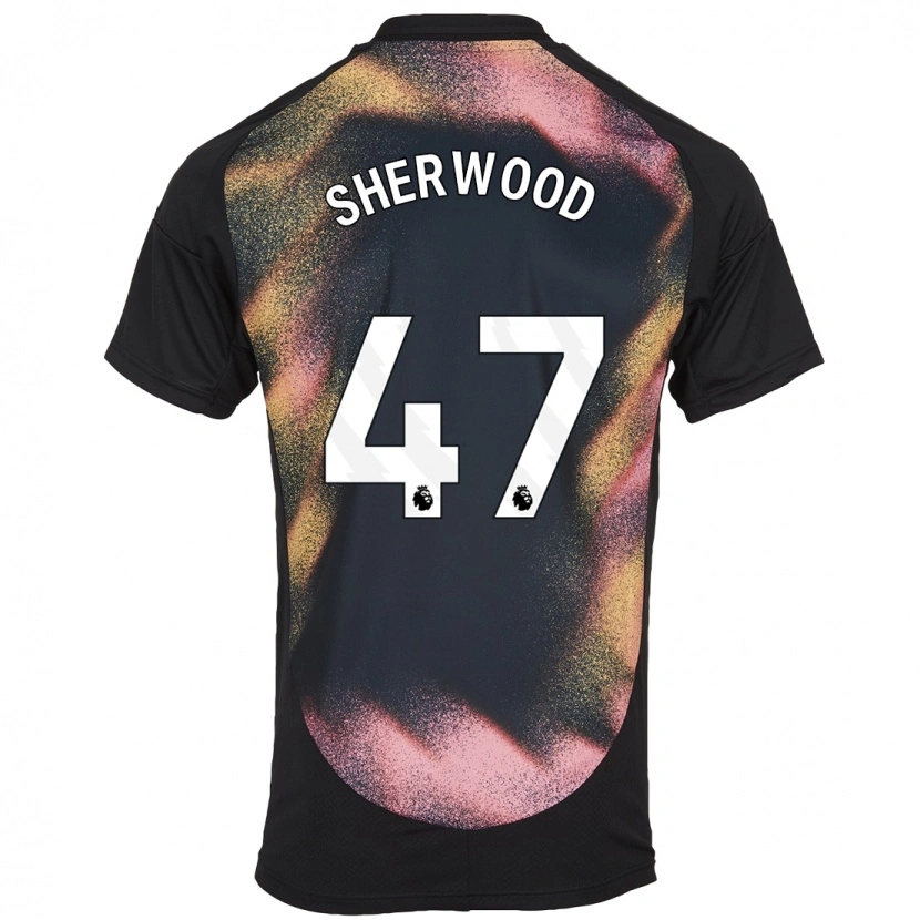 Danxen Kinder Simone Sherwood #47 Schwarz Weiß Auswärtstrikot Trikot 2024/25 T-Shirt