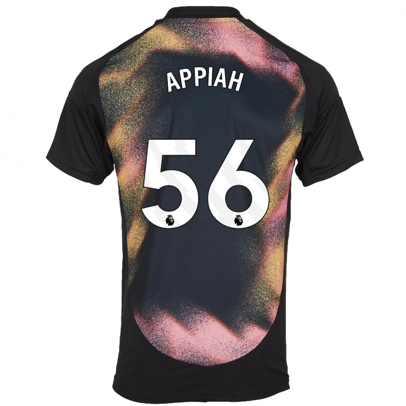 Danxen Kinder Paul Appiah #56 Schwarz Weiß Auswärtstrikot Trikot 2024/25 T-Shirt