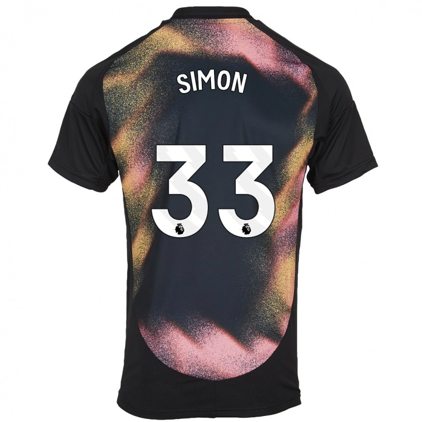 Danxen Kinder Erin Simon #33 Schwarz Weiß Auswärtstrikot Trikot 2024/25 T-Shirt