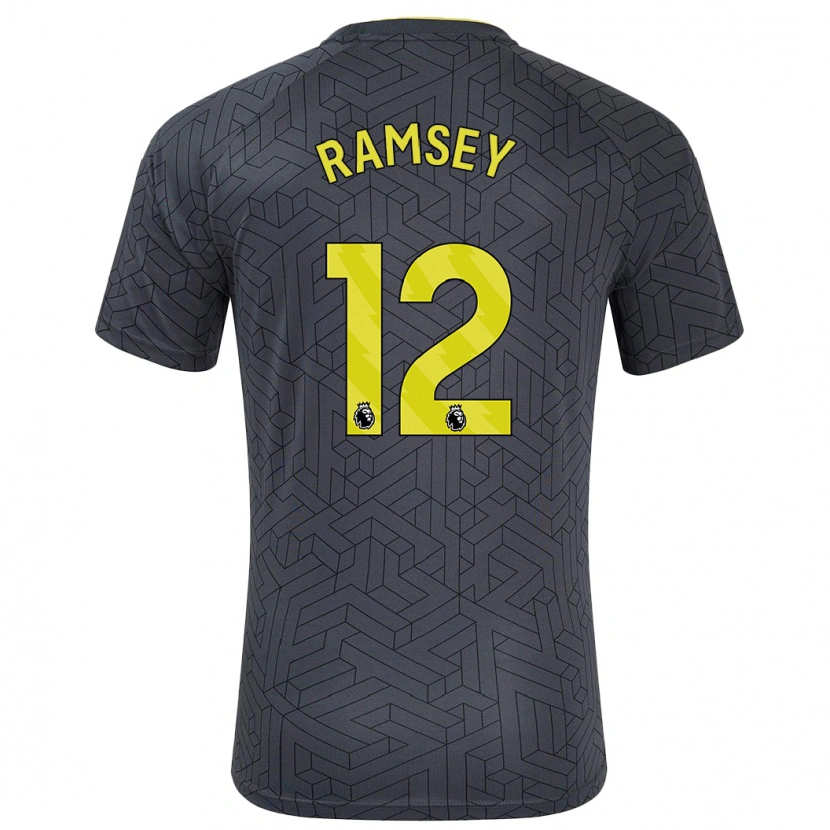 Danxen Kinder Emily Ramsey #12 Schwarz Gelb Auswärtstrikot Trikot 2024/25 T-Shirt