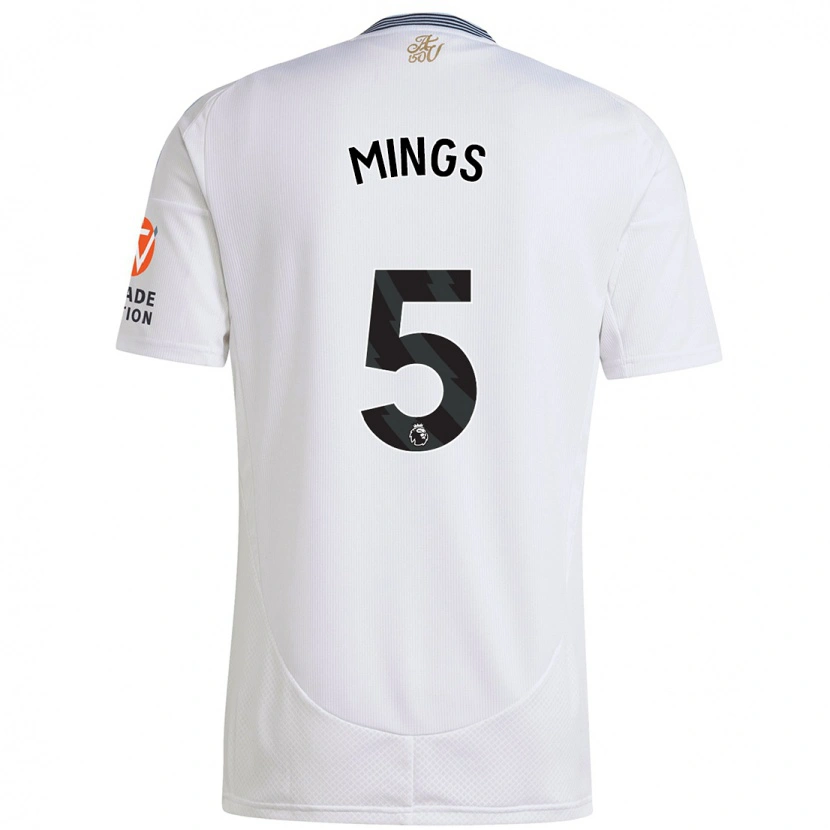 Danxen Kinder Tyrone Mings #5 Weiß Auswärtstrikot Trikot 2024/25 T-Shirt