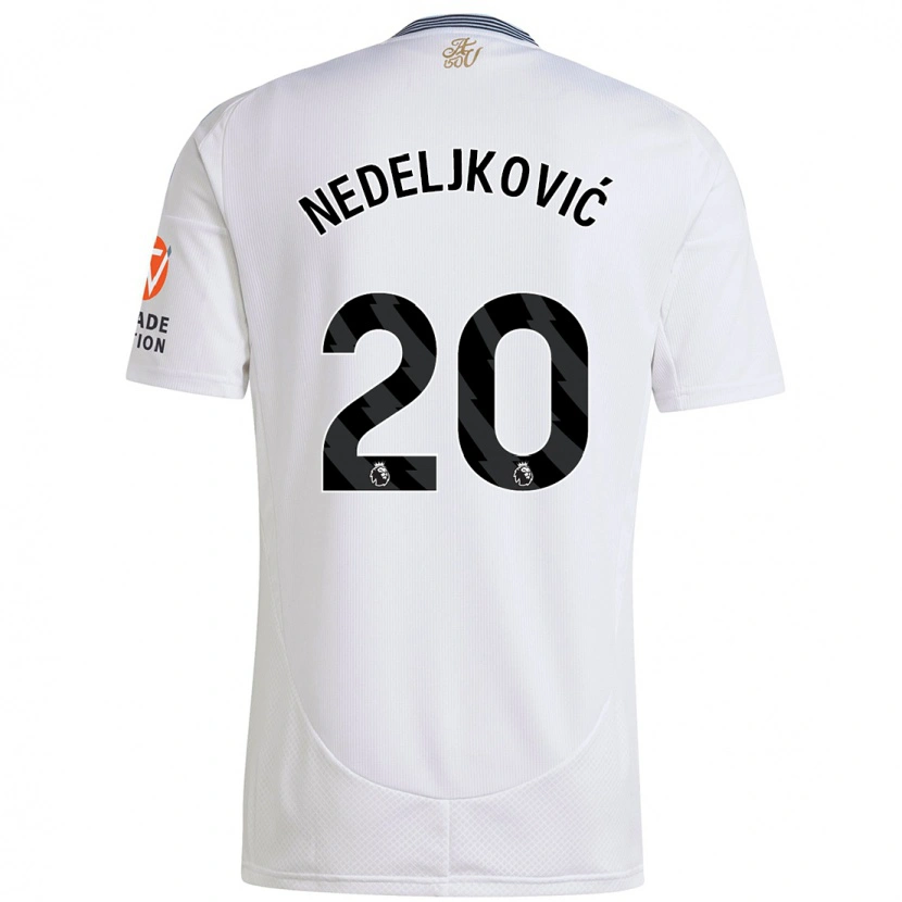 Danxen Kinder Kosta Nedeljkovic #20 Weiß Auswärtstrikot Trikot 2024/25 T-Shirt