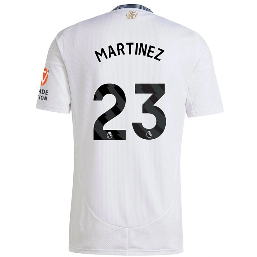 Danxen Kinder Emiliano Martínez #23 Weiß Auswärtstrikot Trikot 2024/25 T-Shirt