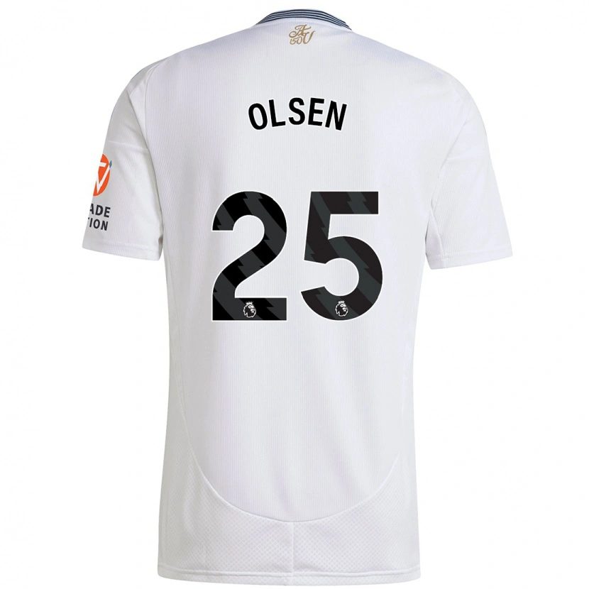 Danxen Kinder Robin Olsen #25 Weiß Auswärtstrikot Trikot 2024/25 T-Shirt