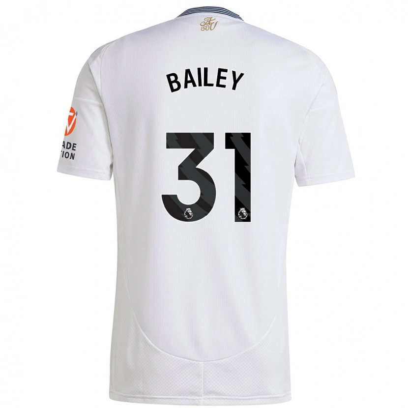 Danxen Kinder Leon Bailey #31 Weiß Auswärtstrikot Trikot 2024/25 T-Shirt