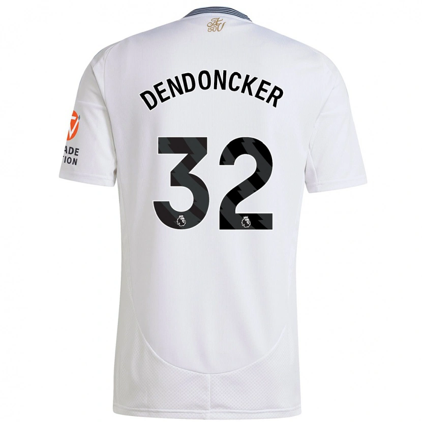 Danxen Kinder Leander Dendoncker #32 Weiß Auswärtstrikot Trikot 2024/25 T-Shirt