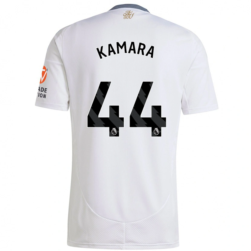 Danxen Kinder Boubacar Kamara #44 Weiß Auswärtstrikot Trikot 2024/25 T-Shirt