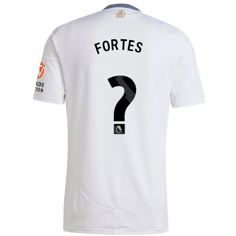 Danxen Kinder Rodrigo Fortes #0 Weiß Auswärtstrikot Trikot 2024/25 T-Shirt