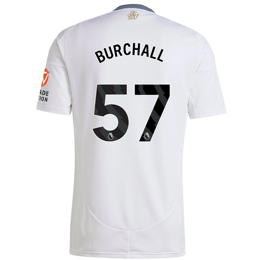 Danxen Kinder Ajani Burchall #57 Weiß Auswärtstrikot Trikot 2024/25 T-Shirt