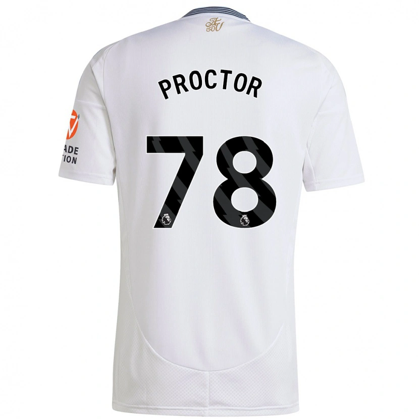 Danxen Kinder Sam Proctor #78 Weiß Auswärtstrikot Trikot 2024/25 T-Shirt