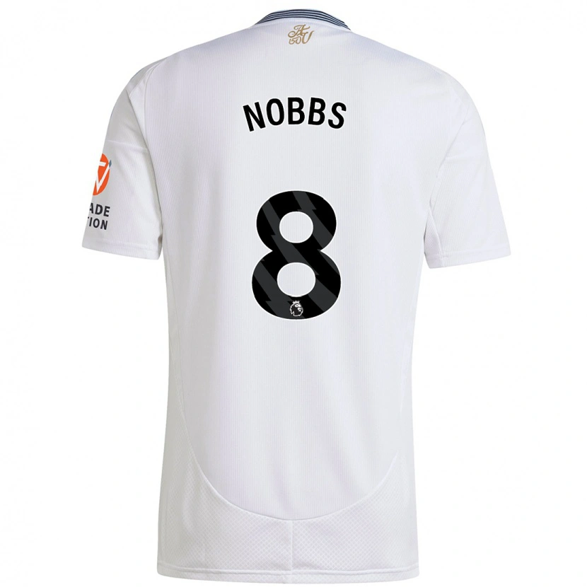 Danxen Kinder Jordan Nobbs #8 Weiß Auswärtstrikot Trikot 2024/25 T-Shirt