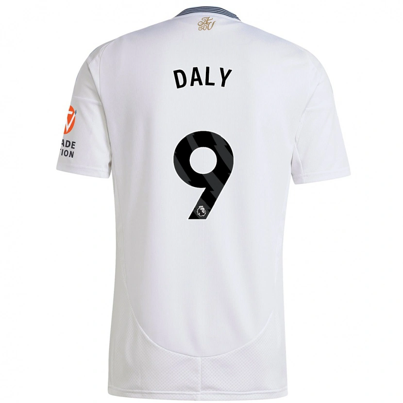 Danxen Kinder Rachel Daly #9 Weiß Auswärtstrikot Trikot 2024/25 T-Shirt