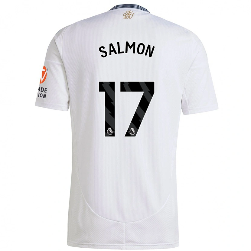 Danxen Kinder Ebony Salmon #17 Weiß Auswärtstrikot Trikot 2024/25 T-Shirt