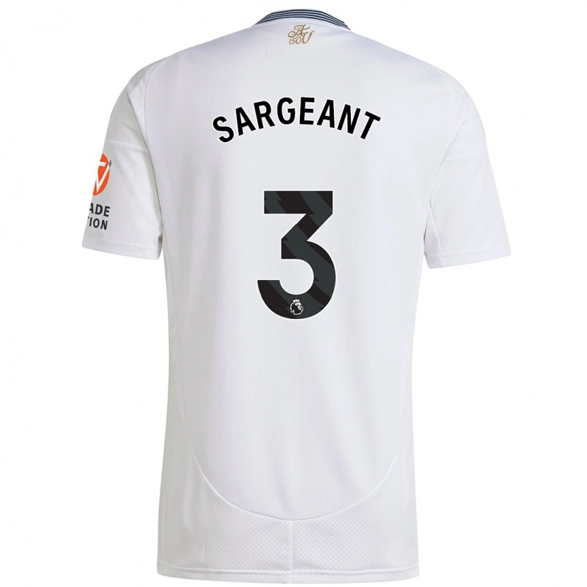 Danxen Kinder Meaghan Sargeant #3 Weiß Auswärtstrikot Trikot 2024/25 T-Shirt