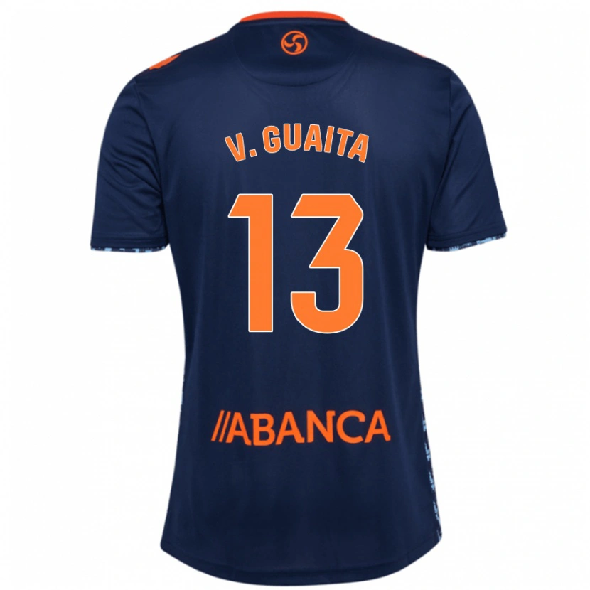 Danxen Kinder Vicente Guaita #13 Marineblau Auswärtstrikot Trikot 2024/25 T-Shirt