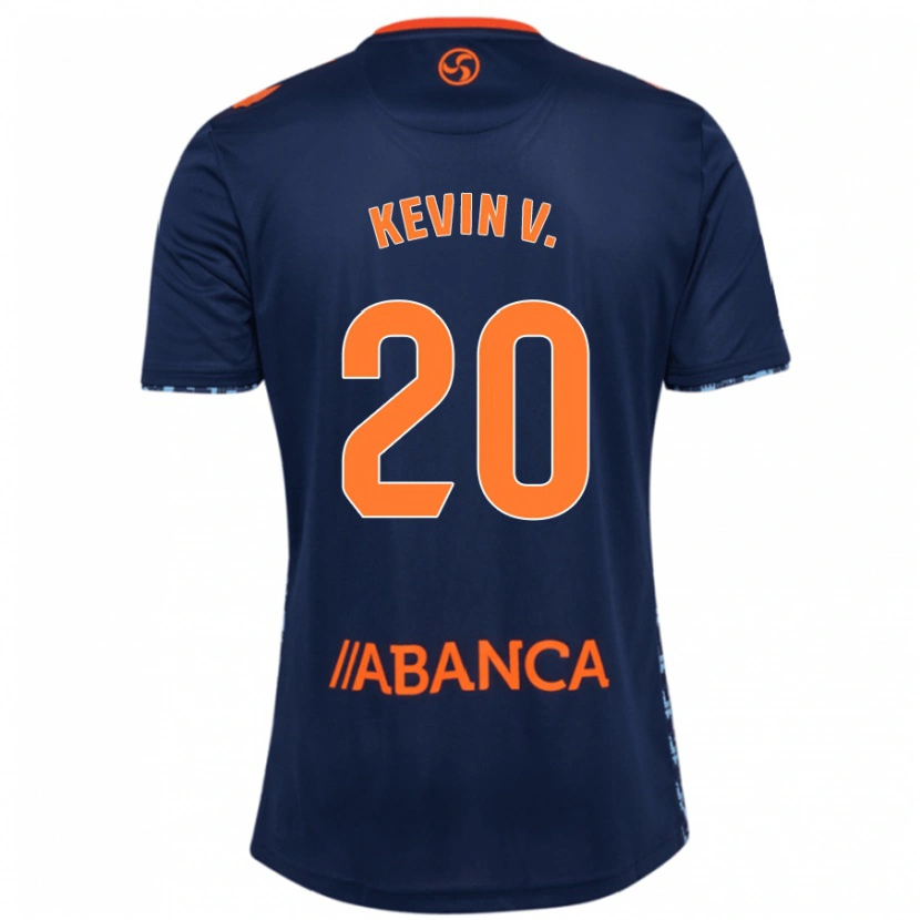 Danxen Kinder Kevin Vázquez #20 Marineblau Auswärtstrikot Trikot 2024/25 T-Shirt