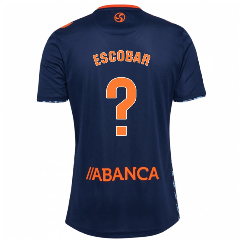 Danxen Kinder Jordi Escobar #0 Marineblau Auswärtstrikot Trikot 2024/25 T-Shirt