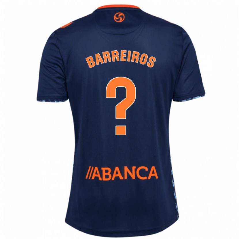 Danxen Kinder Iago Barreiros #0 Marineblau Auswärtstrikot Trikot 2024/25 T-Shirt