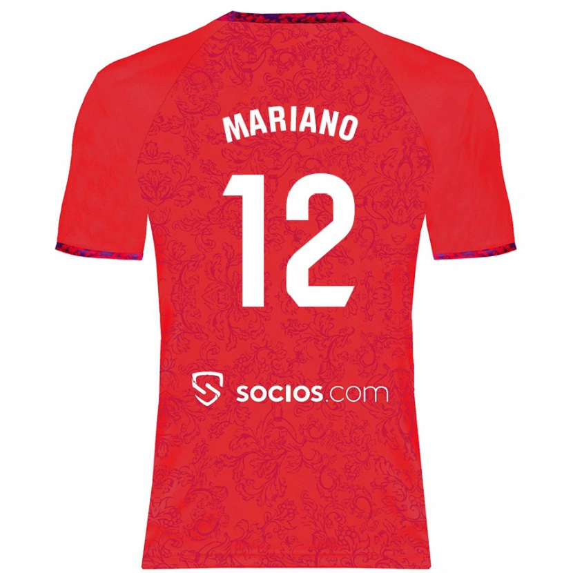 Danxen Kinder Mariano Díaz #12 Rot Auswärtstrikot Trikot 2024/25 T-Shirt