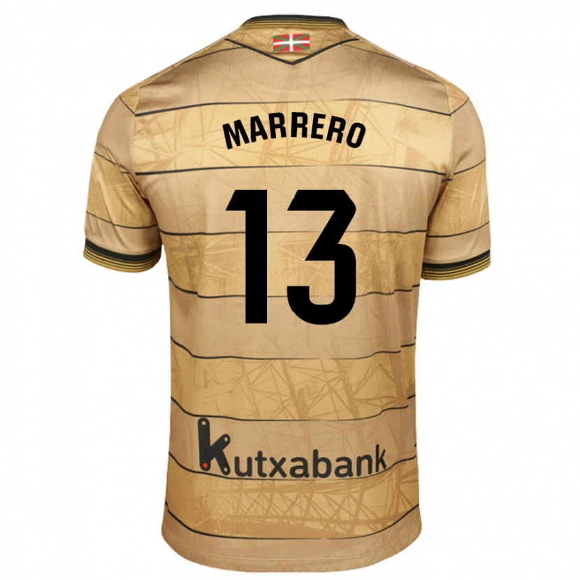 Danxen Kinder Unai Marrero #13 Braun Auswärtstrikot Trikot 2024/25 T-Shirt