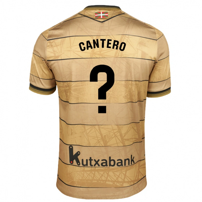 Danxen Kinder Yago Cantero #0 Braun Auswärtstrikot Trikot 2024/25 T-Shirt