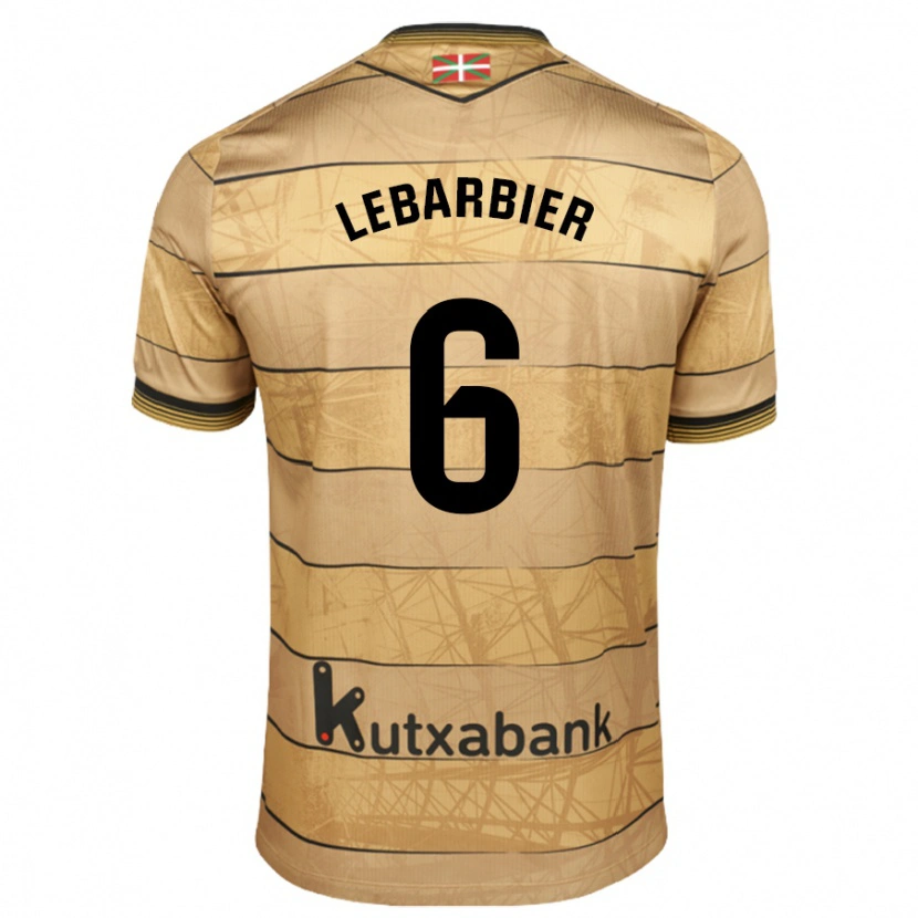 Danxen Kinder Alex Lebarbier #6 Braun Auswärtstrikot Trikot 2024/25 T-Shirt