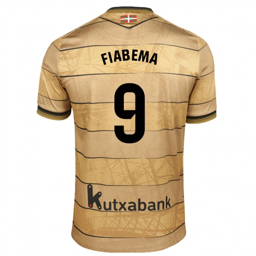 Danxen Kinder Bryan Fiabema #9 Braun Auswärtstrikot Trikot 2024/25 T-Shirt