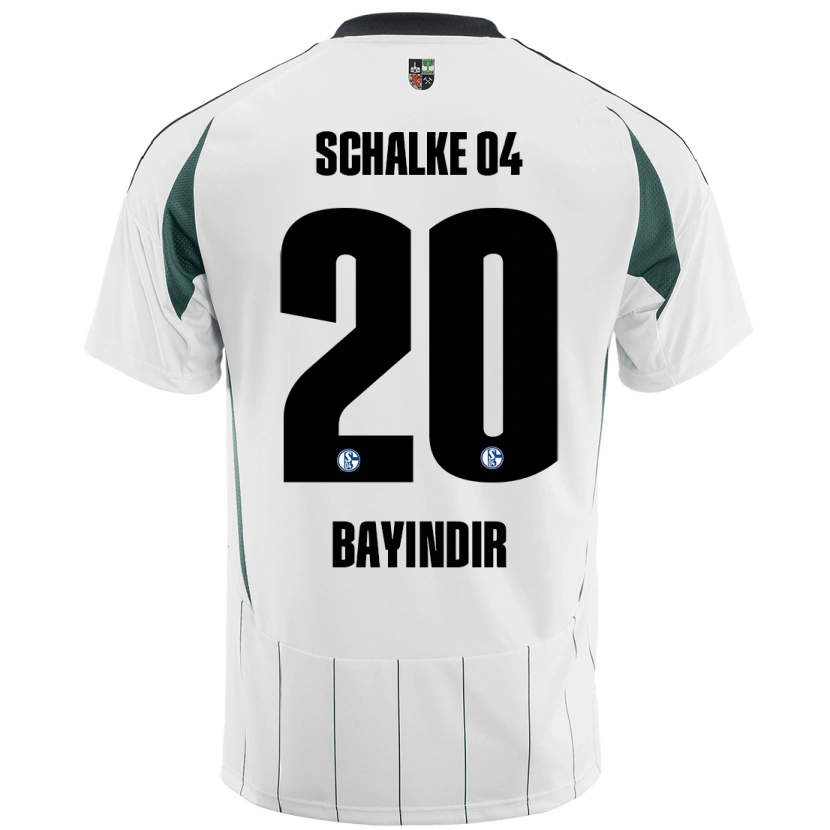 Danxen Kinder Aris Bayindir #20 Weiß Grün Auswärtstrikot Trikot 2024/25 T-Shirt