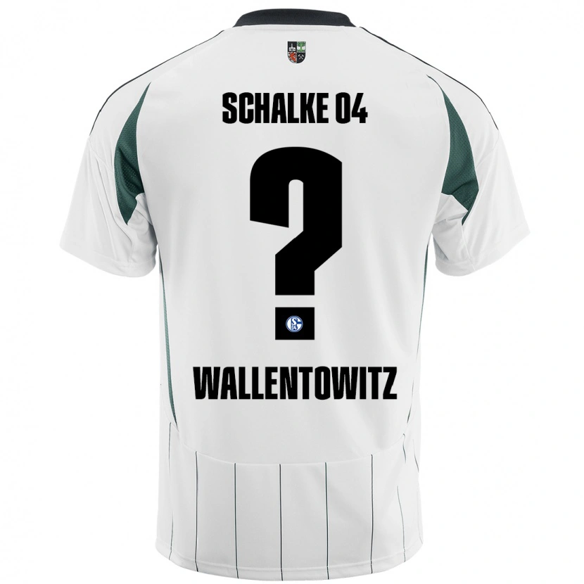 Danxen Kinder Mika Wallentowitz #0 Weiß Grün Auswärtstrikot Trikot 2024/25 T-Shirt