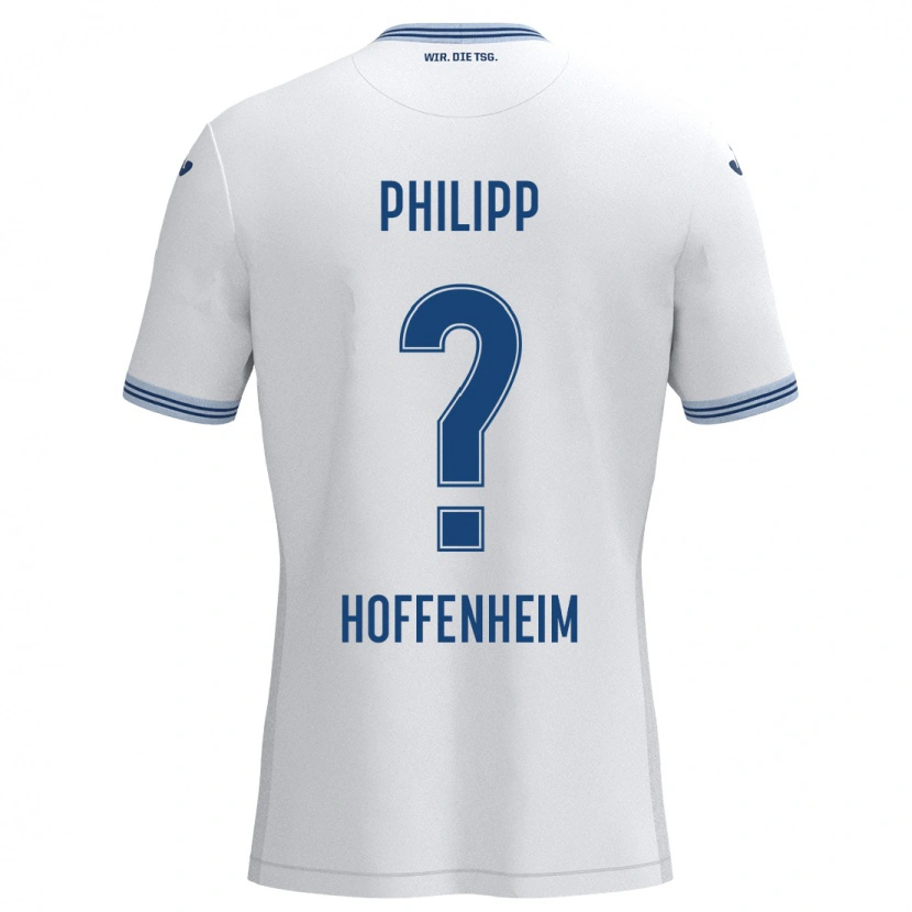 Danxen Kinder Tim Philipp #0 Weiß Blau Auswärtstrikot Trikot 2024/25 T-Shirt