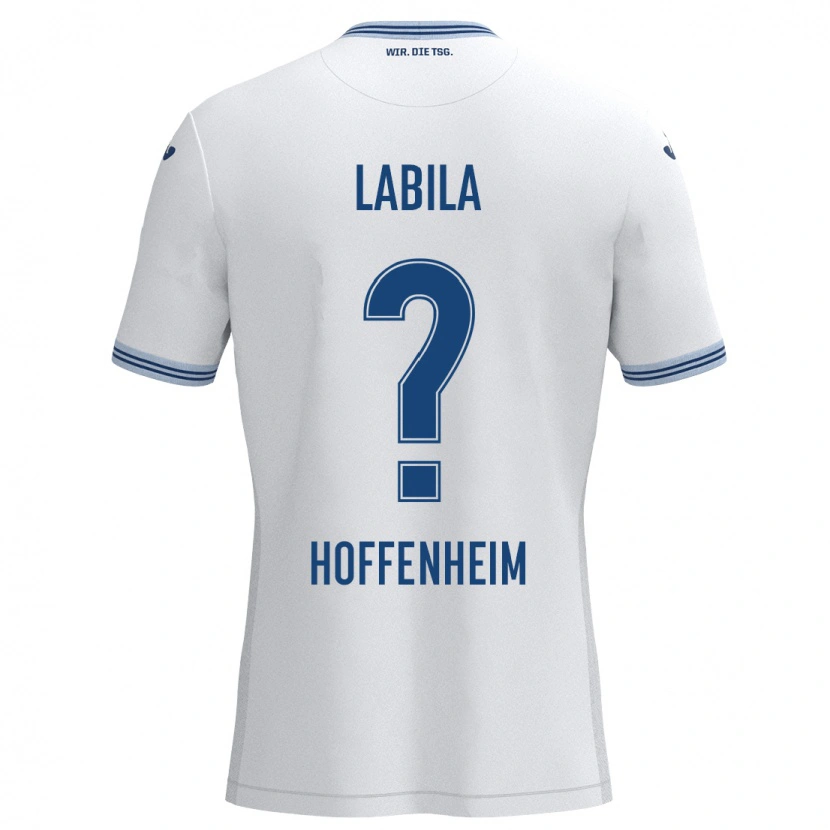 Danxen Kinder Daniel Labila #0 Weiß Blau Auswärtstrikot Trikot 2024/25 T-Shirt