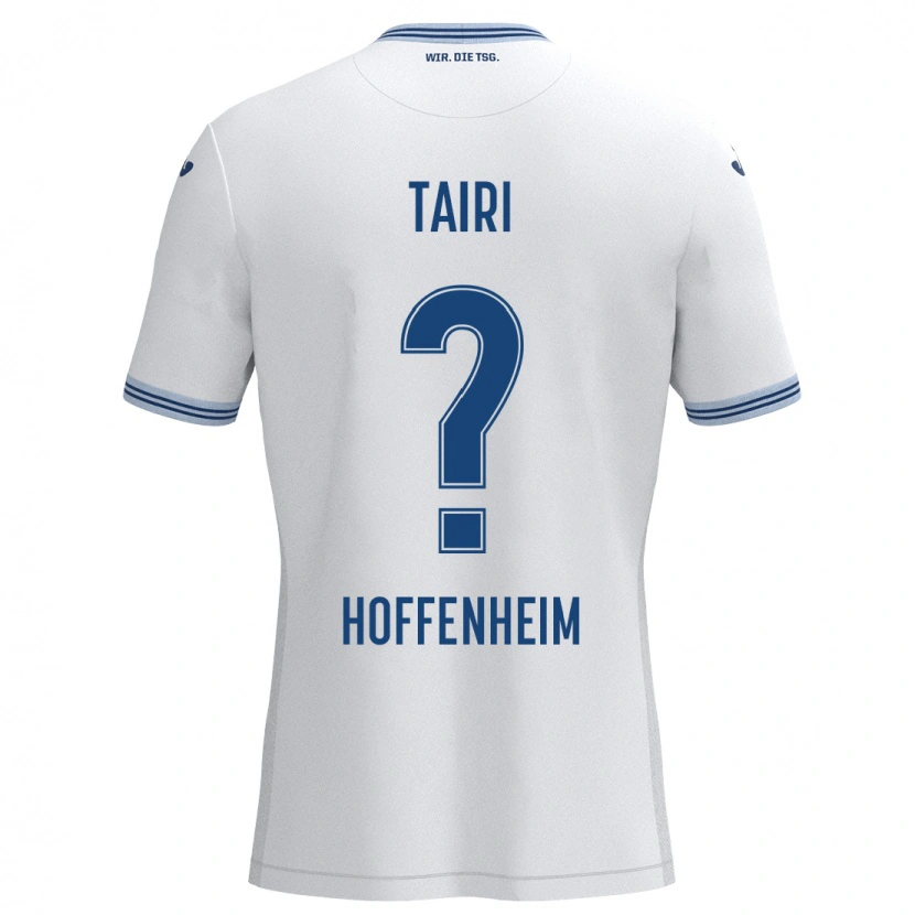 Danxen Kinder Zidan Tairi #0 Weiß Blau Auswärtstrikot Trikot 2024/25 T-Shirt