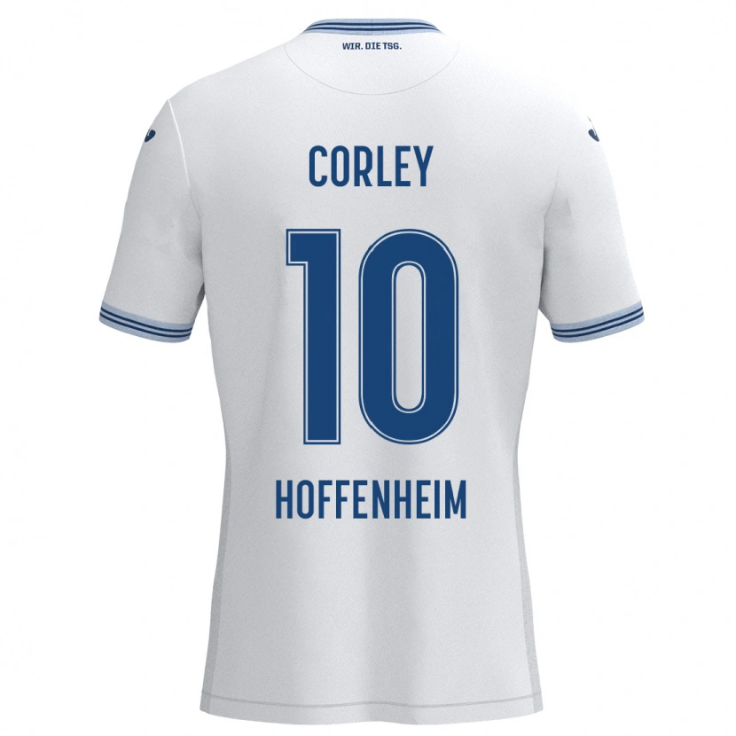 Danxen Kinder Gia Corley #10 Weiß Blau Auswärtstrikot Trikot 2024/25 T-Shirt