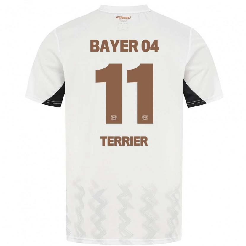 Danxen Kinder Martin Terrier #11 Weiß Schwarz Auswärtstrikot Trikot 2024/25 T-Shirt