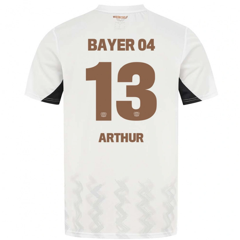 Danxen Kinder Arthur #13 Weiß Schwarz Auswärtstrikot Trikot 2024/25 T-Shirt