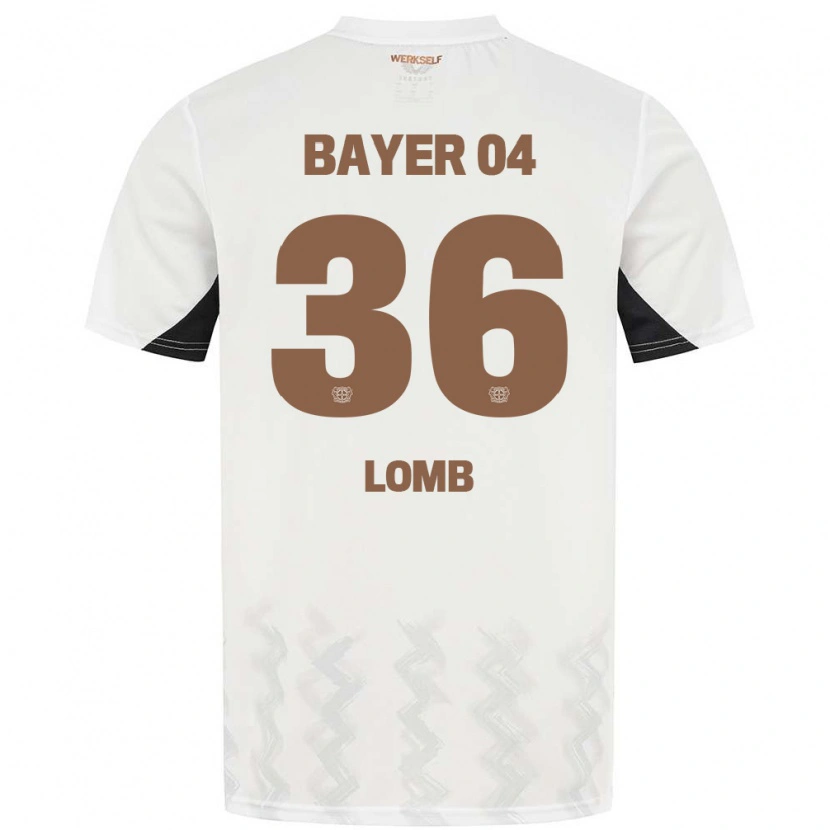 Danxen Kinder Niklas Lomb #36 Weiß Schwarz Auswärtstrikot Trikot 2024/25 T-Shirt