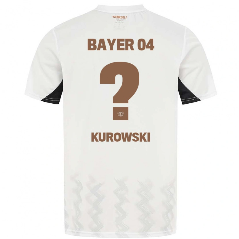 Danxen Kinder Julien Kurowski #0 Weiß Schwarz Auswärtstrikot Trikot 2024/25 T-Shirt