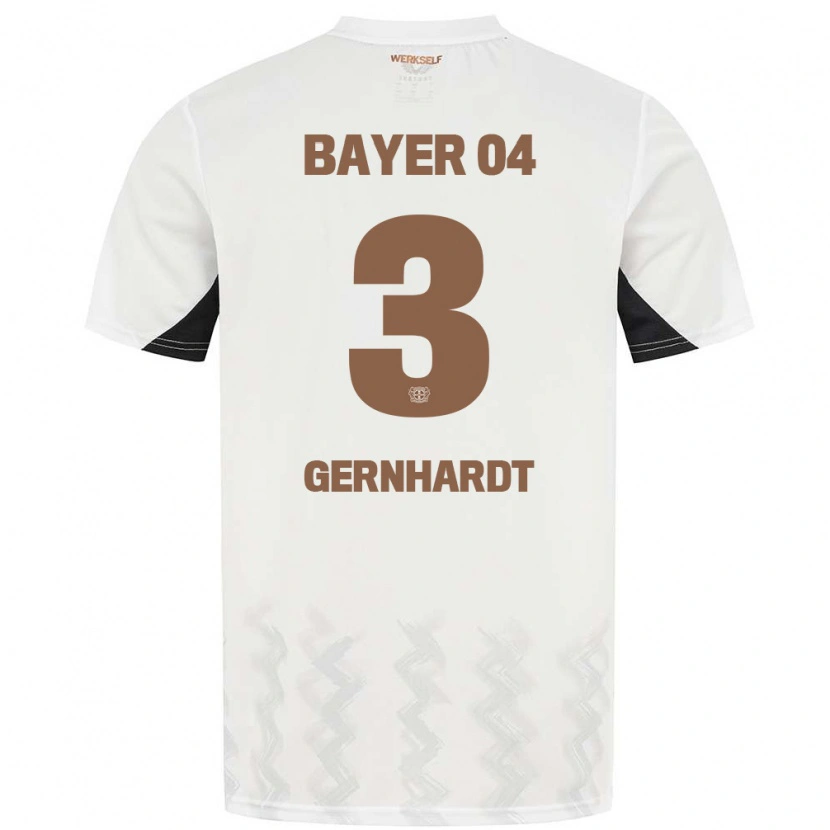 Danxen Kinder Nils Gernhardt #3 Weiß Schwarz Auswärtstrikot Trikot 2024/25 T-Shirt