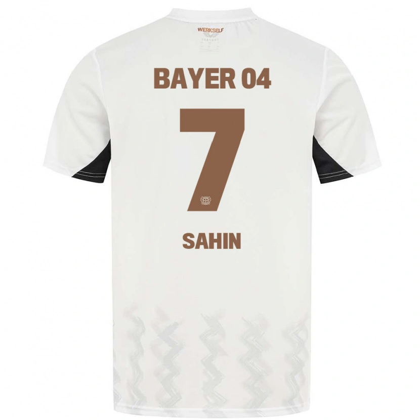 Danxen Kinder Batuhan Sahin #7 Weiß Schwarz Auswärtstrikot Trikot 2024/25 T-Shirt