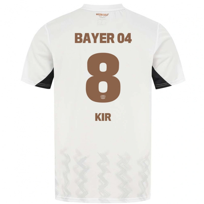 Danxen Kinder Burak Kir #8 Weiß Schwarz Auswärtstrikot Trikot 2024/25 T-Shirt