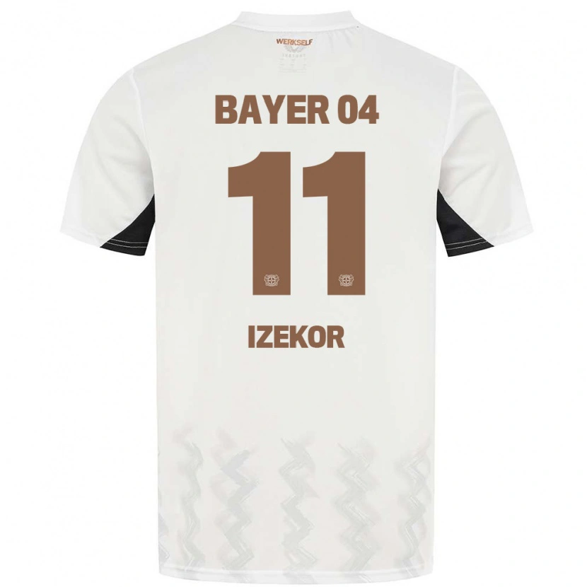 Danxen Kinder Ken Izekor #11 Weiß Schwarz Auswärtstrikot Trikot 2024/25 T-Shirt